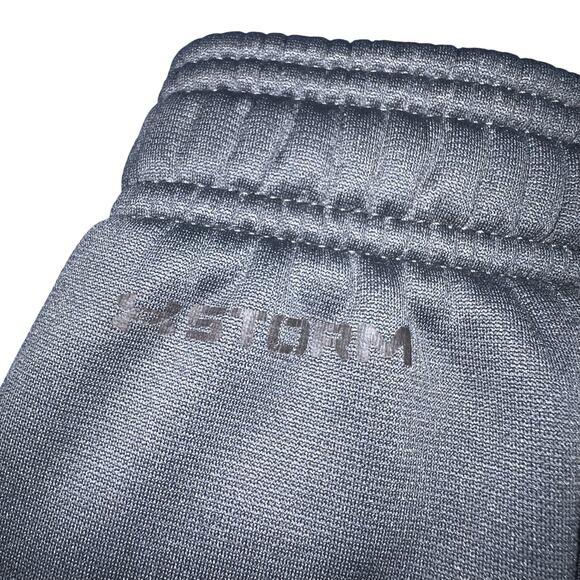 Under Armour Boys Joggers Sweatpants Athletic Storm Loose Fit Gray Large - Picture 7 of 10